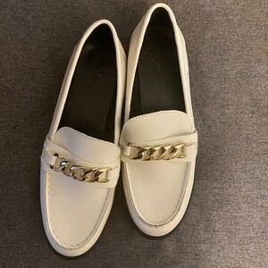 Off White Chunky Loafers